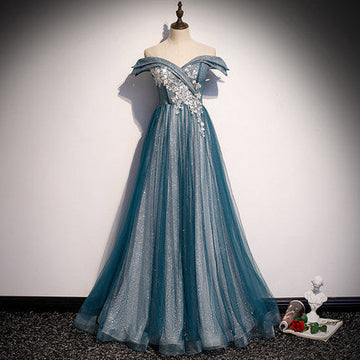 A line Off The Shoulder Prom Dresses HZ1023